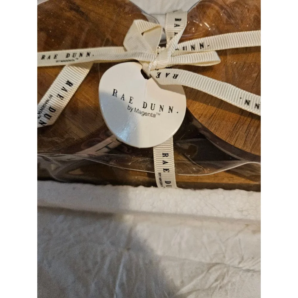 Rae Dunn Kitchen Pinch Bowls Set White Brown Tray NEW